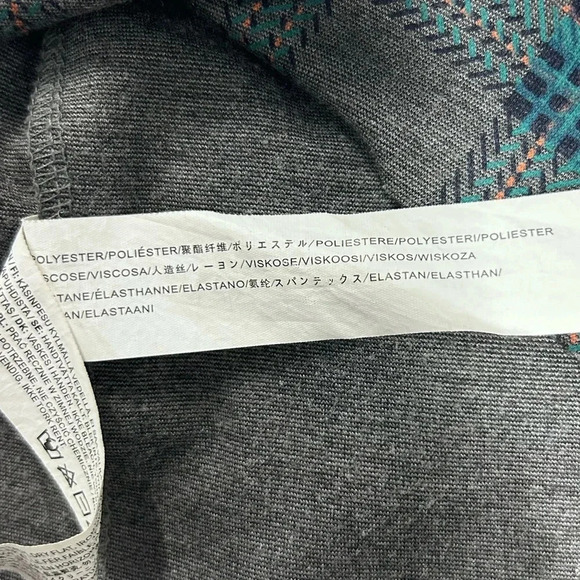 J.O.A. Roseanna Grey/Teal Plaid Flounce Sleeve Mini Short Dress Twee Ruffles - Picture 12 of 13